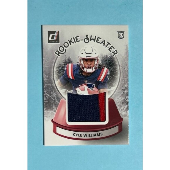 2025 Donruss  NE Patriots ,Kyle Williams Rookie Sweater Patch RC #SWE-KWS - Picture 1 of 2